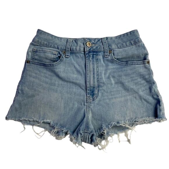 Women's / Juniors Rewash Light Blue Stretch Cutoff Jean Shorts Size 5 / 27 - Picture 1 of 7